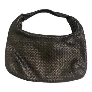 Woven Black Purse- used and loved
